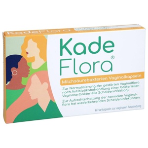 KADEFLORA Milchsäurebakterien Vaginalkapseln Produktbild