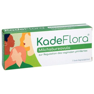 Kadeflora Milchsäureovula, 7 St Vaginalsuppositorien Produktbild