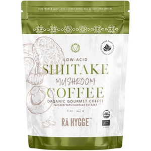 Kaffe m. Shiitake svampeekstrakt- hele bønner Økologisk - 227 gram produktbillede