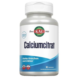 KAL Calcium Citrate 1000 90 St Tabletten Produktbild