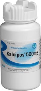 Kalcipos, filmdragerad tablett 500 mg 180 st produkt bild