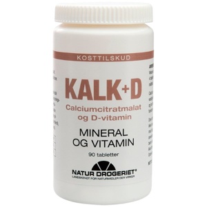 Natur-Drogeriet Kalk + D - 90 tabl. produktbillede