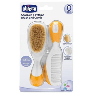KAMM-und-Buerste-mit-Naturborsten-orange-chicco Produktbild