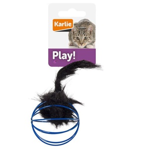 Karlie Katzenspielzeug Gitterball mit Plüschmaus Produktbild