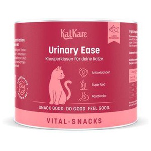 KatKare Vital Snacks Urinary Ease - Knusperkissen für das Harnwegssystem Deiner Katze mit blasenschützenden Wirkstoffen, Superfoods, Postbiotika und Omega-3 150 g Produktbild