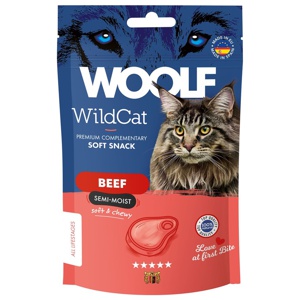 Kattgodis Woolf Wildcat Snacks Beef 50 g produkt bild