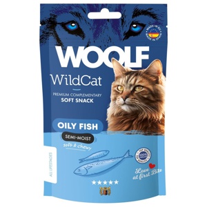 Kattgodis Woolf Wildcat Snacks Oily fish 50 g produkt bild
