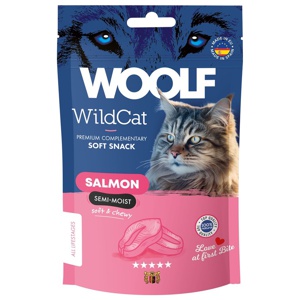 Kattgodis Woolf Wildcat Snacks Salmon 50 g produkt bild