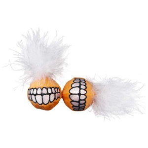 Kattleksak Plush Grinz 2-pack - Orange produkt bild