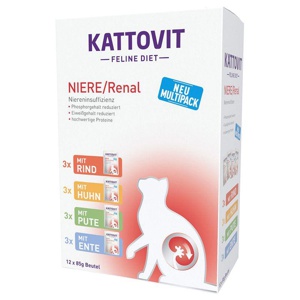 Kattovit Niere/Renal Pouch 12 x 85 g - Mix Produktbild