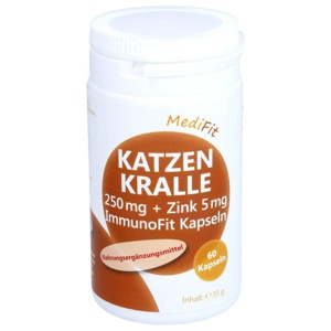 KATZENKRALLE 250 mg+Zink 5 mg ImmunoFit Kapseln Produktbild
