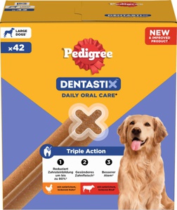 Kausnack Hund Zahnpflege DentaStix für große Hunde, Multipack (6x7 Stück), 1,62 kg Produktbild