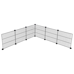 Kerbl Gallersektioner i Metall Svart 6 st produkt bild