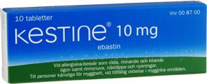 Kestine, filmdragerad tablett 10 mg, 10 st produkt bild