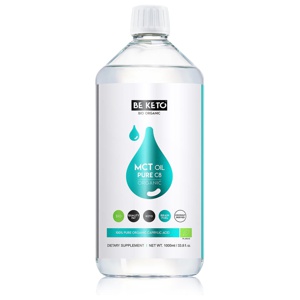 KETO Organic MCT Oil Liquid C8 1000 ml produkt bild