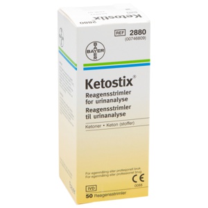 Ketostix 2880 Urinteststrimler 50 stk produktbilde