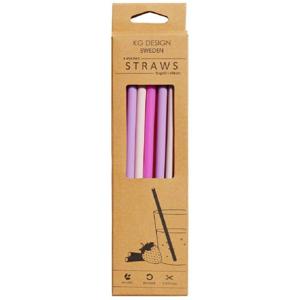 KG Design Sugrör i silikon Pink Mix produkt bild