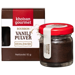 Khoisan Gourmet Äkta Bourbon Vaniljpulver EKO KRAV 10 g produkt bild