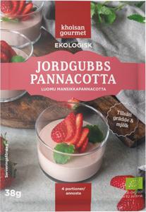 Khoisan Gourmet Pannacotta Jordgubb EKO 38 g produkt bild
