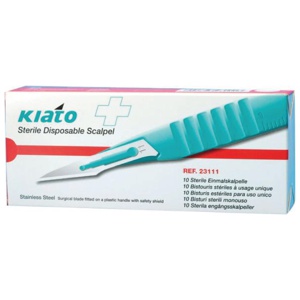 Kiato Plus steril skalpell i rustfritt stål nr. 11 10 stk produktbilde