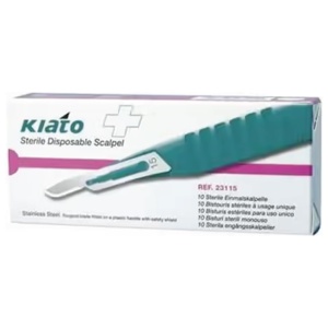 Kiato Plus steril skalpell i rustfritt stål nr. 15 10 stk produktbilde