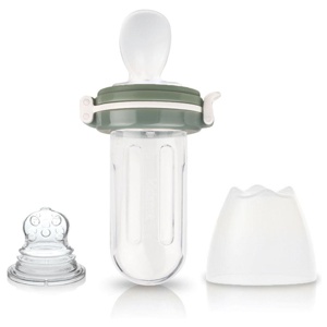 Kidsme Food Squeezer med sked Grey produkt bild