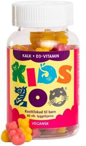 Kids Zoo Kalcium+ Vitamin D 60 tuggtabletter björnar produkt bild