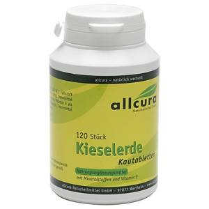 Kieselerde Kautabletten, 120 St Kautabletten Produktbild
