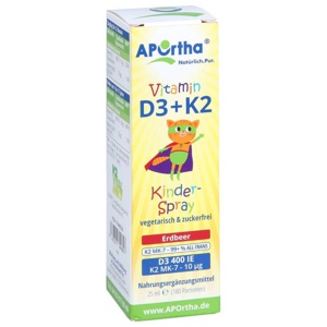 KINDER MUNDSPRAY D3 400 I.E.+K2 10 μg Erdbeer Produktbild