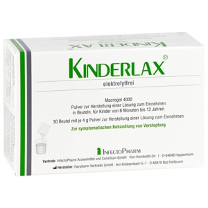 KINDERLAX elektrolytfrei Plv.z.Her.e.Lsg.z.Einn. 30 St Pulver zur Herstellung einer Lösung zum Einnehmen Produktbild