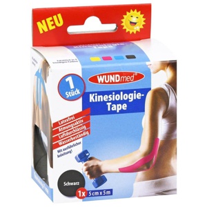 Kinesiologie Tape 5 cmx5 m schwarz Produktbild