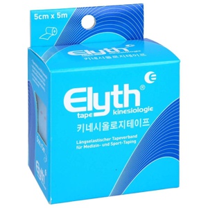 KINESIOLOGIE Tape Elyth 5 cmx5 m blau Produktbild