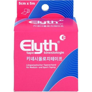 KINESIOLOGIE Tape Elyth 5 cmx5 m rot Produktbild