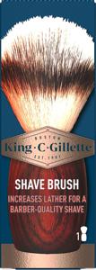 King C. Gillette Shave Brush Rakborste med trähandtag produkt bild