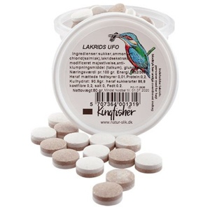 Kingfisher Lakrids UFO 75 g produktbillede