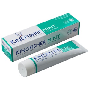 Kingfisher Tandkräm Mint Fluor 100 ml produkt bild