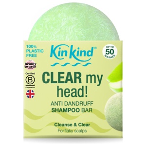 KinKind CLEAR my head! Anti Dandruff Shampoo Bar Apple 50g product image