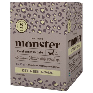 Kitten Beef & Game Våtfoder Portionsförpackning Katt - 8 x 85 g produkt bild