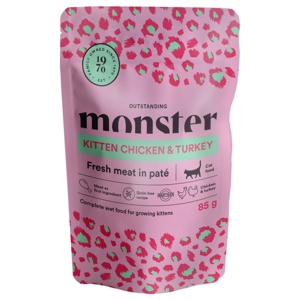Monster Kitten Chicken & Turkey 85 g produkt bild