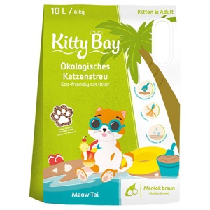 KittyBay Ökologisches Katzenstreu Meow Tai Brauner Maniok Produktbild