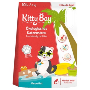 KittyBay Ökologisches Katzenstreu Meowtini Weißer Maniok Produktbild