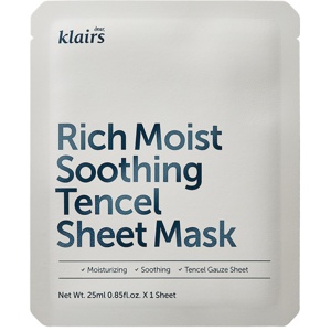Klairs Rich Moist Soothing Tencel Sheet Mask 25 ml Produktbild