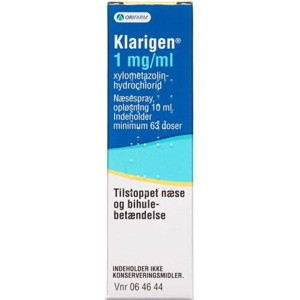 Klarigen Næsespray 1 Mg/Ml produktbillede