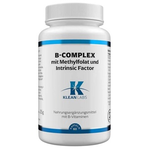 KLEAN LABS B-COMPLEX mit Methylfolat und Intrinsic Factor 60 St Kapseln Produktbild