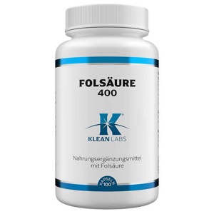 KLEAN LABS Folsäure 400 100 St Kapseln Produktbild