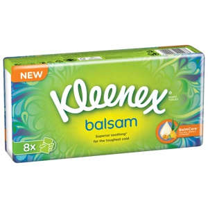 Kleenex Balsam lommetørklær produktbilde