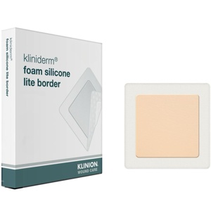 Kliniderm Foam Silikon Lite Border bandasje 4x5cm 10 stk produktbilde