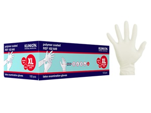 Klinion Hanske latex kort, X-Large, 100 stk, produktbilde