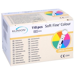 Klinion Soft fine colour Lanzetten 28 G Produktbild