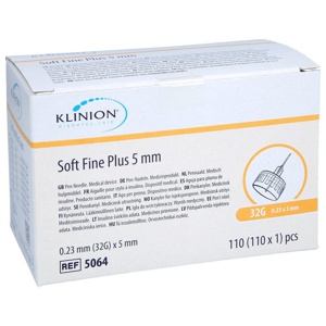 KLINION Soft fine plus Pen-Nadeln 32 G 0,23x5 mm Produktbild